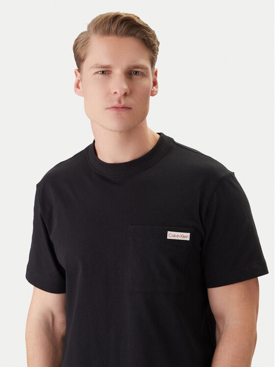 Calvin Klein Jeans Calvin Klein Jeans Tričko LV04RF280G Čierna Regular Fit