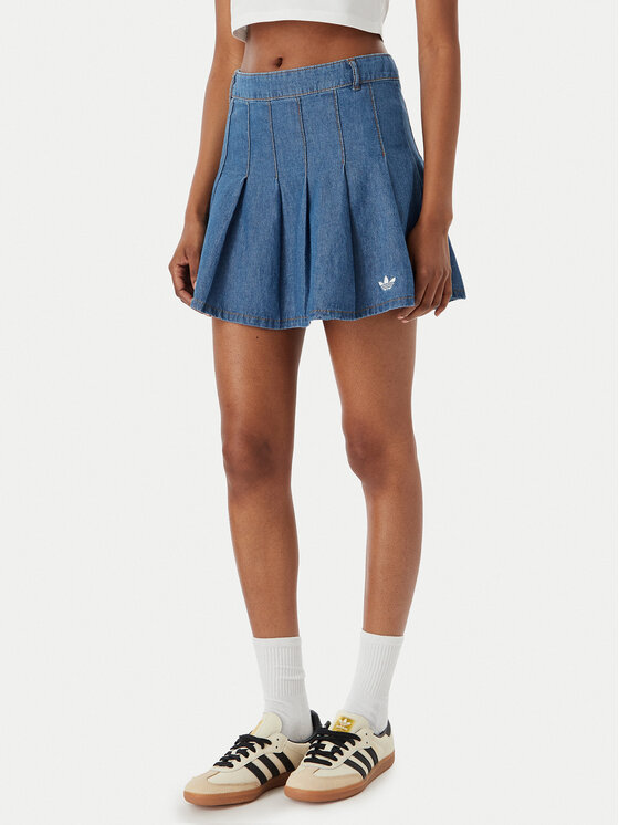 adidas adidas Дънкова пола KD5523 Син Regular Fit