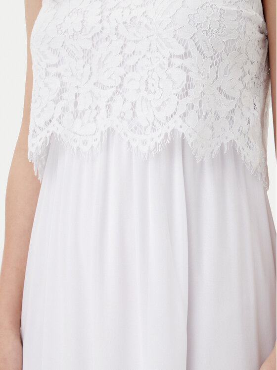 Vila Vila Rochie cocktail Milina 14100341 Alb Regular Fit