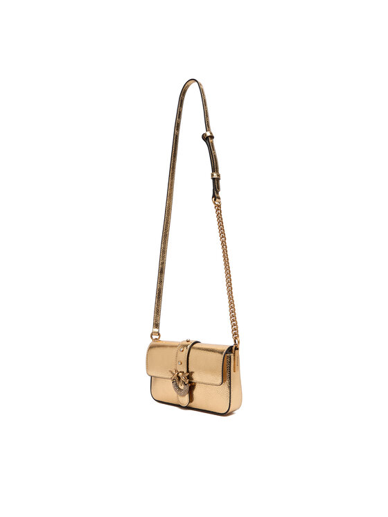 PINKO PINKO Ročna torba Love One Slouchy Baby AI 25-26 PCPL 105353 A2WD Zlata