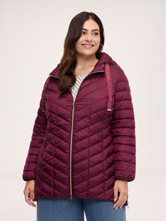 Fiorella Rubino Fiorella Rubino Kurtka puchowa F023T001562N036 Bordowy Over Fit