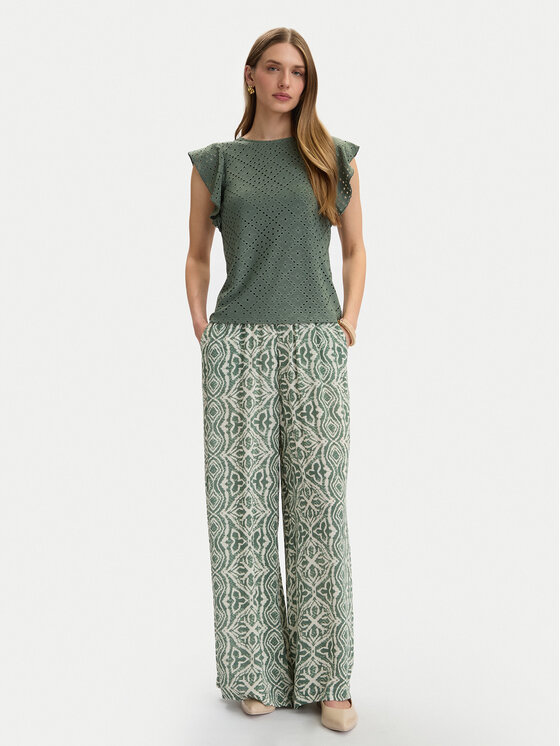 Vero Moda Vero Moda Bluzka Tassa 10286067 Zielony Loose Fit