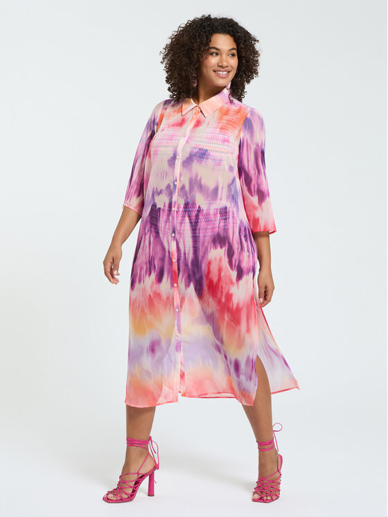 Fiorella Rubino Fiorella Rubino Koszula 5060T101554N0S9 Fioletowy Regular Fit