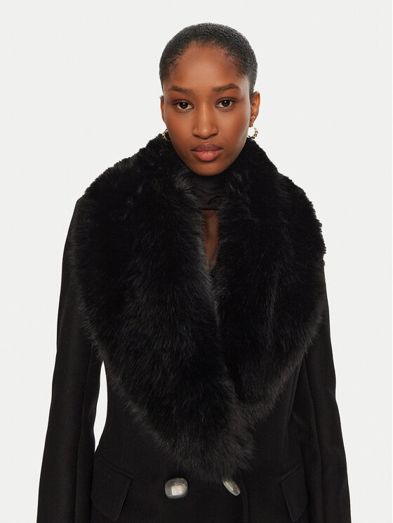 YES LONDON YES LONDON Вълнено палто CD1184/ECO Черен Regular Fit