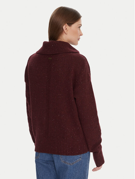 Barbour Barbour Džemperis LKN1579RE88 Bordo Regular Fit