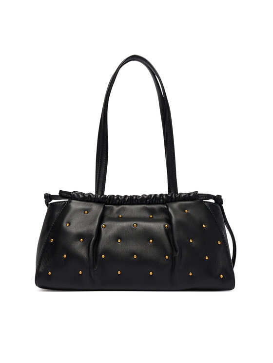 Tommy Hilfiger Tommy Hilfiger Kabelka Soft Leather Shoulder Bag Studs AW0AW19338 Čierna