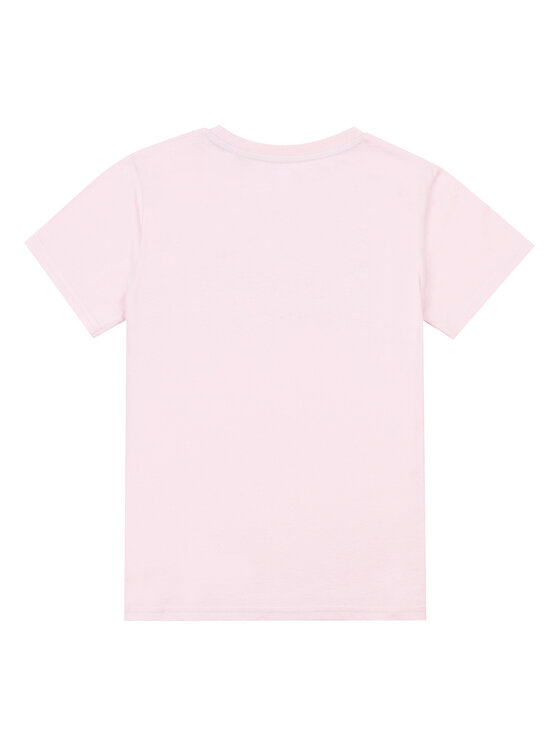 Lee Lee T-Shirt Wobbly Graphic LEG5029 Różowy Regular Fit