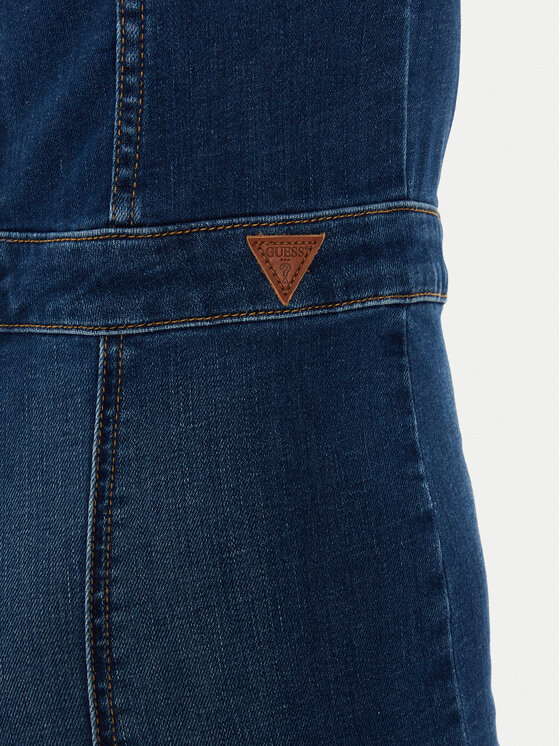 Guess Guess Kombinezon W4YD85 D5FU0 Granatowy Slim Fit