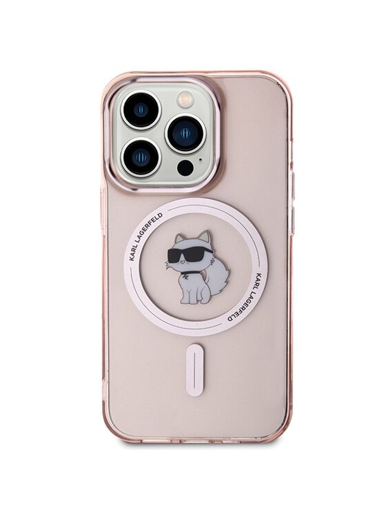 KARL LAGERFELD KARL LAGERFELD Etui na telefon IML Choupette MagSafe Różowy