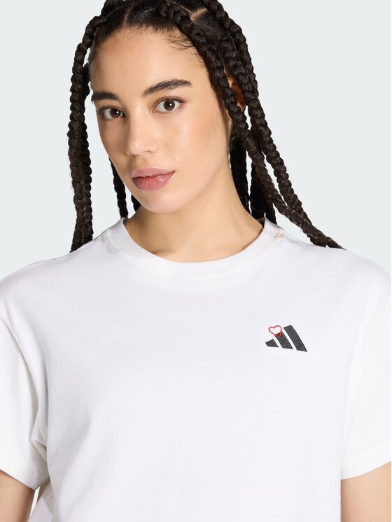 adidas adidas T-Shirt 165366 Biały Loose Fit