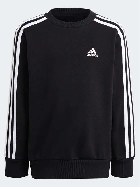 adidas Sweatshirt Essentials 3-Stripes Crewneck Sweatshirt IC9134 Schwarz Regular Fit