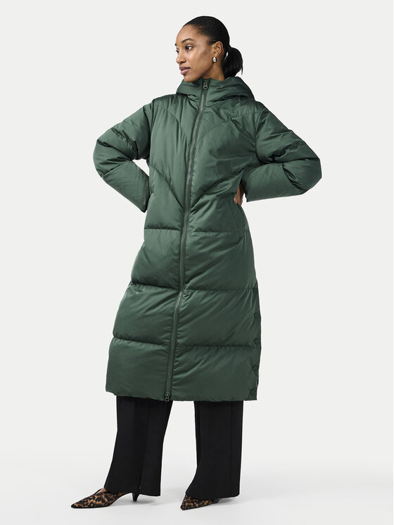 YAS YAS Pūkinė striukė 26030707 Žalia Regular Fit
