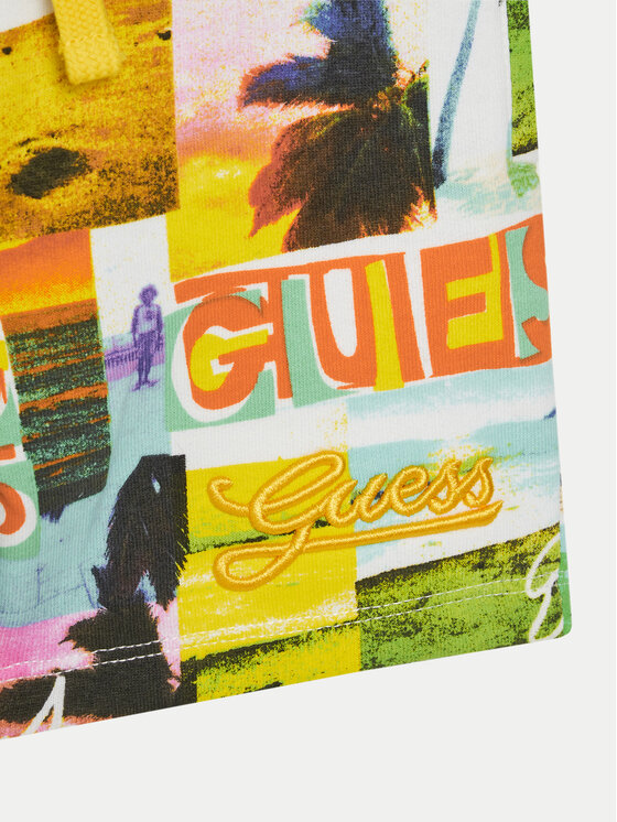 Guess Guess Riidest šortsid N5GD13 KA6R4 Värviline Regular Fit