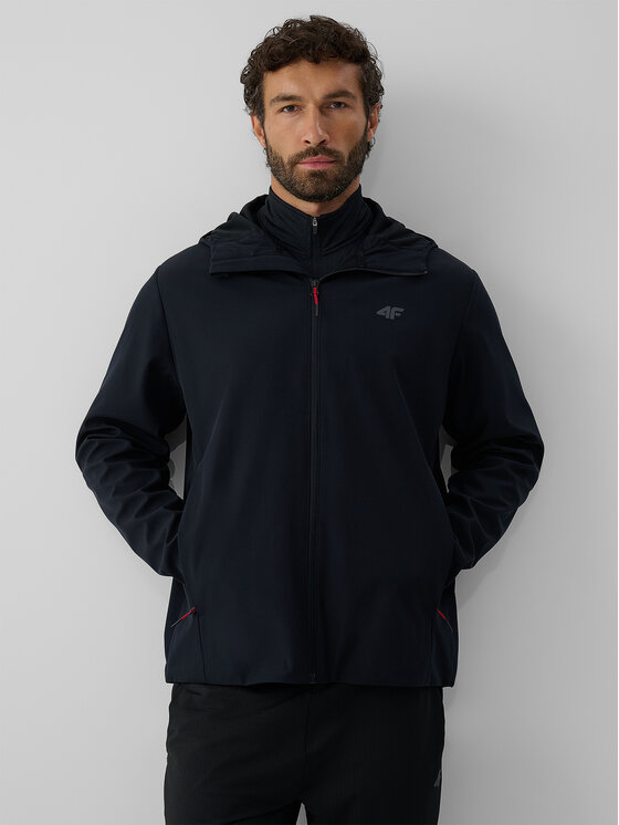 4F 4F Giacca di transizione URBAN COMMUTER Nero Regular Fit