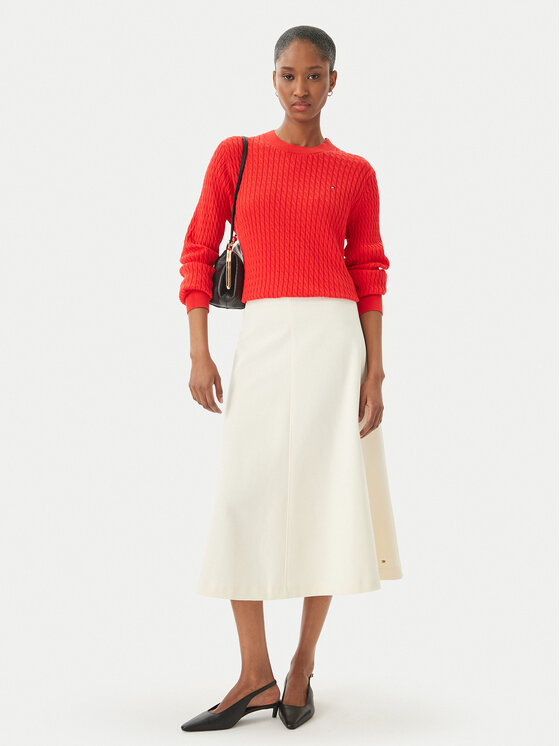 Tommy Hilfiger Tommy Hilfiger Пуловер WW0WW44993 Червен Regular Fit