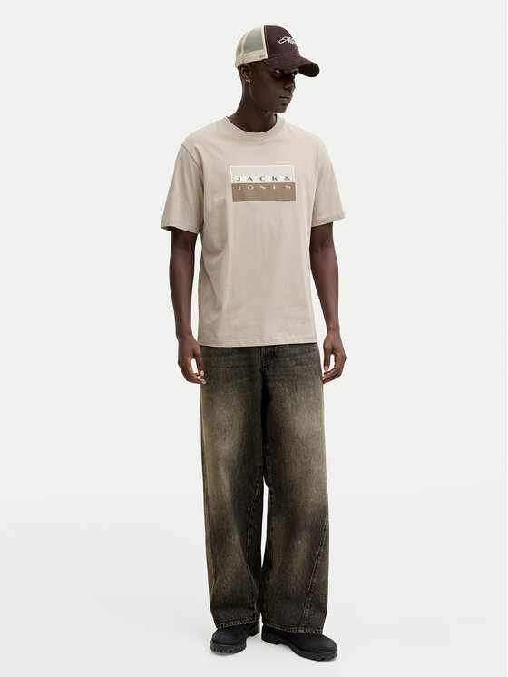 Jack & Jones Jack & Jones Marškinėliai Fusion 12289863 Pilka Regular Fit