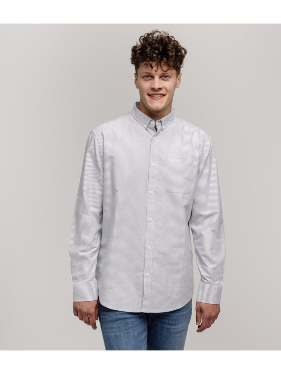 Lee Cooper Lee Cooper Koszula LLOYD OXFORD Szary Comfort Fit