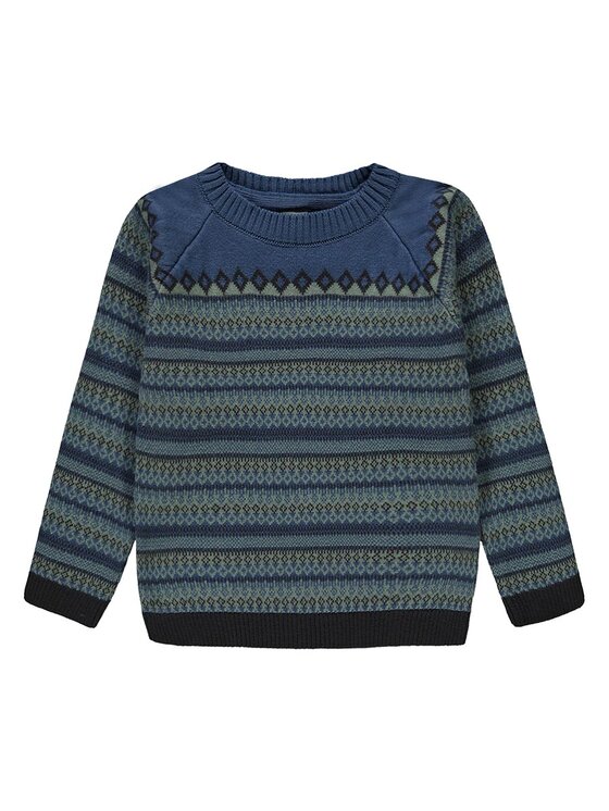 Kanz Kanz Sweter 2123437-3116 Niebieski Basic Fit