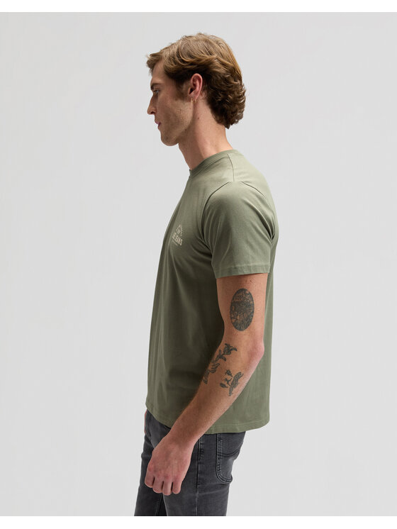 Lee Lee T-shirt SMALL LOGO TEE Verde Relaxed Fit