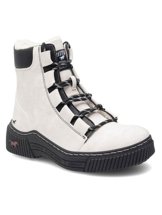 Mustang Mustang Botine 1436-605 Alb