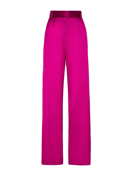 PHILIPP PLEIN PHILIPP PLEIN Spodnie materiałowe 9993 Różowy Flare Fit