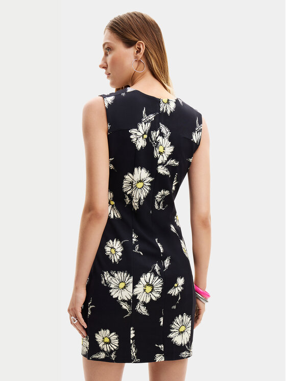 Desigual Desigual Sukienka letnia Lorena 24SWVK18 Czarny Regular Fit