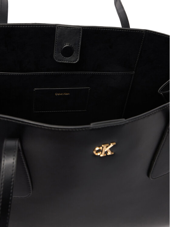 Calvin Klein Calvin Klein Handtasche Ck Snap Large Tote LV04F3502G Schwarz