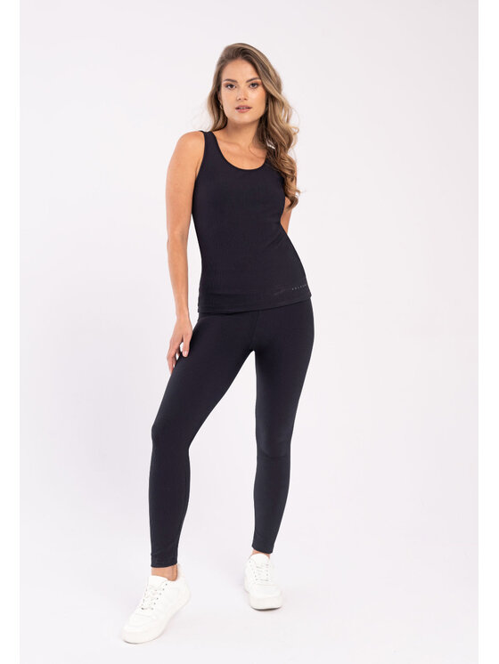 Volcano Volcano Top L02276-W24 Czarny Slim Fit