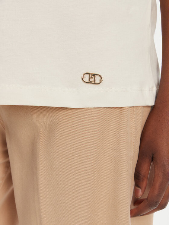 Liu Jo Sport Liu Jo Sport Тишърт TA5187 J6308 Бял Relaxed Fit