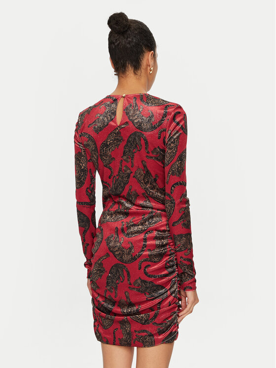 Just Cavalli Just Cavalli Rochie de zi 77PAO920 Roșu Slim Fit