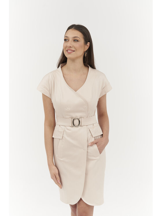 Ciepielewska Ciepielewska Sukienka codzienna CINDY Różowy Flattering Fit