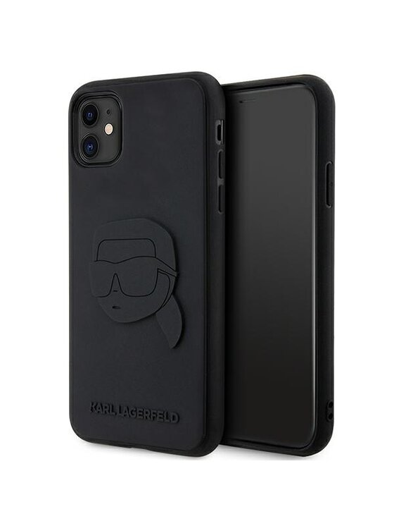Etui na telefon KARL LAGERFELD, Czarne, iPhone 11