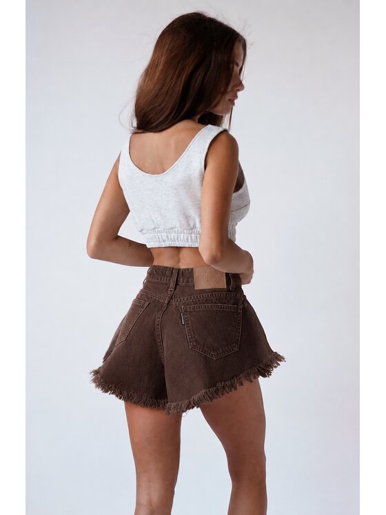 MissDenim MissDenim Szorty jeansowe Skorts Brązowy Regular Fit