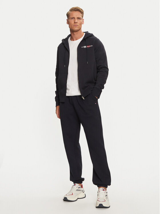 Tommy Hilfiger Tommy Hilfiger Pantaloni trening Essential MW0MW37231 Bleumarin Relaxed Fit