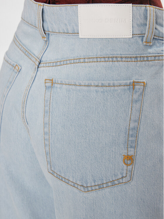 PINKO Pinko Jeansy Caty 102942 A1MV Błękitny Cargo Fit