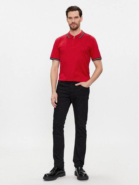 KARL LAGERFELD KARL LAGERFELD Polo 745080 541200 Czerwony Regular Fit