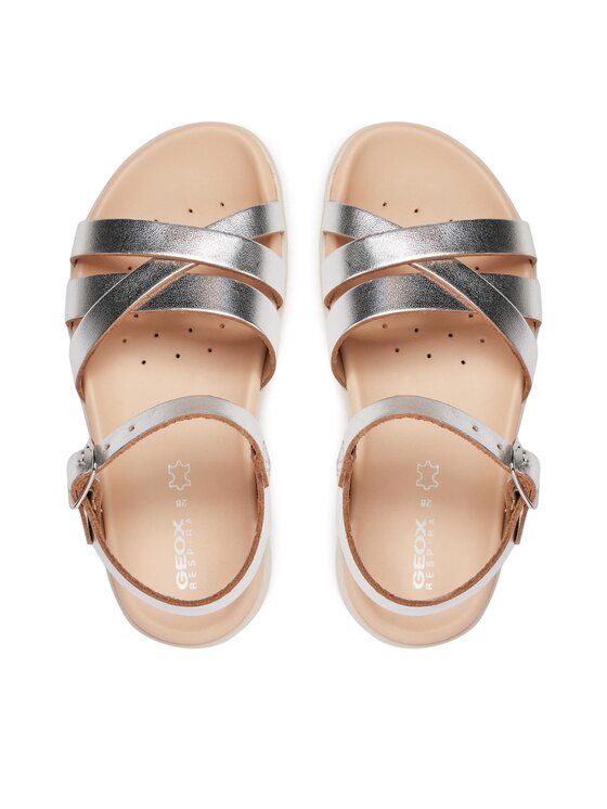 Geox Geox Sandali J Sandal Soleima Gir J45GSA 000CF C1007 S Argento