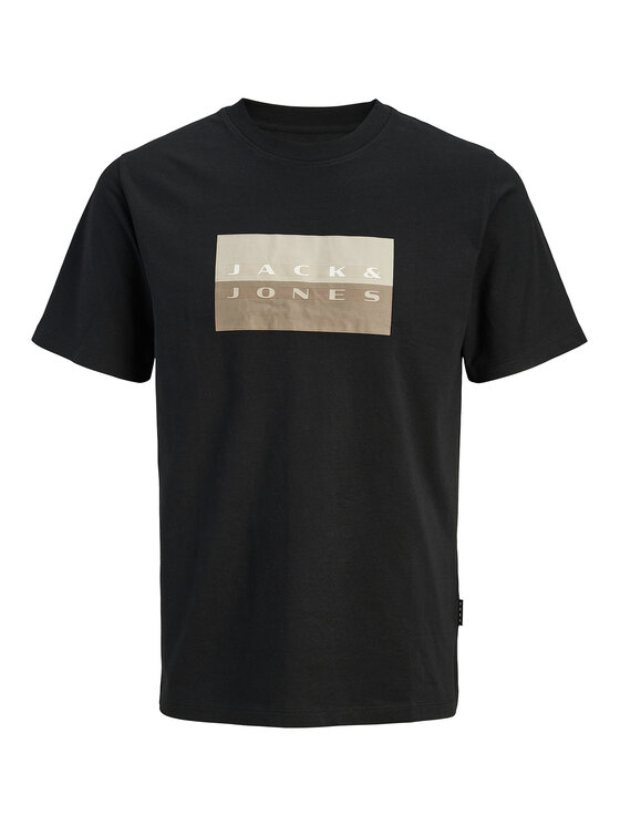 Jack & Jones Jack & Jones T-Shirt Fusion 12289863 Czarny Regular Fit