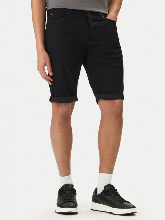 HUGO HUGO Jeans kratke hlače 50556154 Črna Tapered Fit