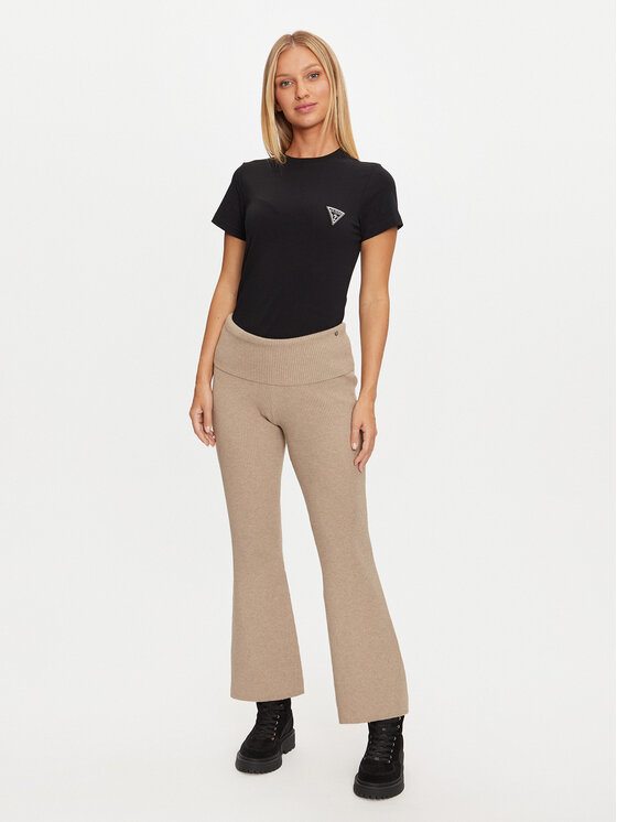 Guess Guess Riidest püksid W4BB53 Z3K92 Beež Regular Fit