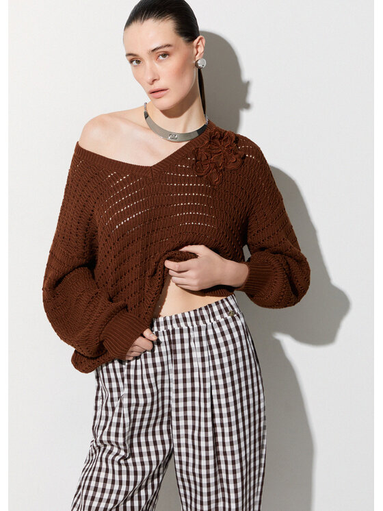 Liu Jo Liu Jo Maglione CA6304MS04209032 Marrone Regular Fit