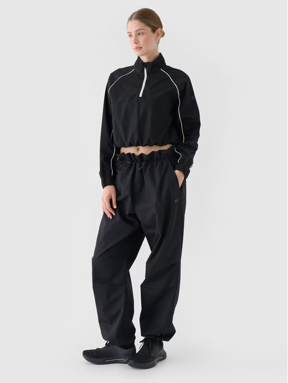 4F 4F Prechodná bunda 4FRSS24TTJAF0886-20S Čierna Oversize