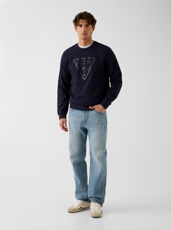 Guess Guess Džemperis 182685 Šviesiai mėlyna Classic Fit