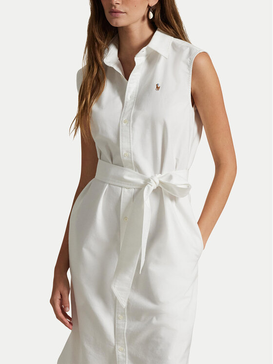 Polo Ralph Lauren Polo Ralph Lauren Сукня-сорочка 211965853001 Білий Regular Fit