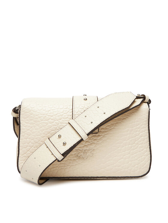 PINKO PINKO Handtasche Love One Mini Slouchy Fl Al 25-26 PLTT 104340 A2JU Écru