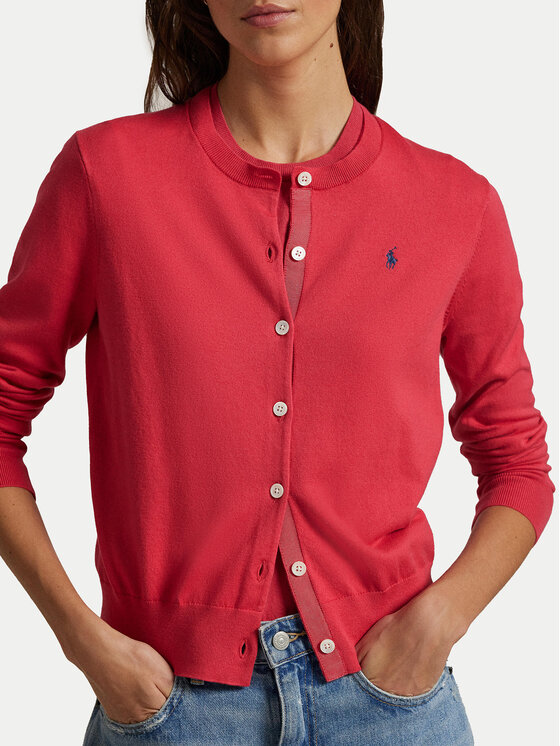 Polo Ralph Lauren Polo Ralph Lauren Kardigāns 211891672024 Sarkans Regular Fit