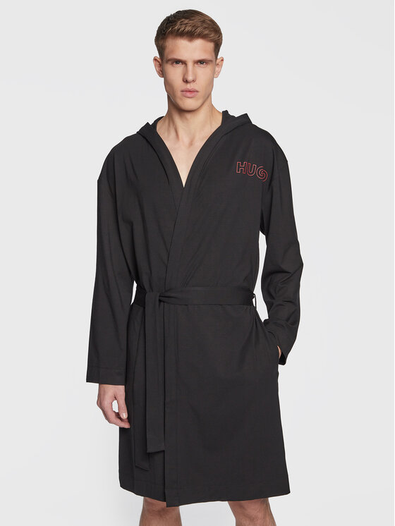 HUGO Hugo Bademantel 50480296 Schwarz