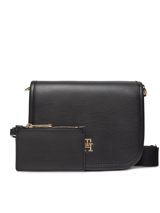 Tommy Hilfiger Handtasche Th City Crossover AW0AW15694 Schwarz 