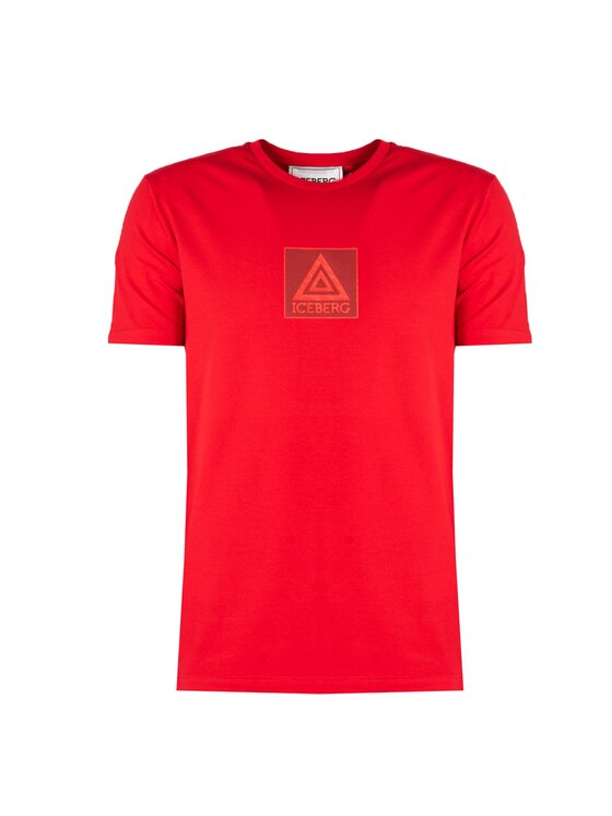 Iceberg Iceberg T-shirt F020639A Rosso Regular Fit