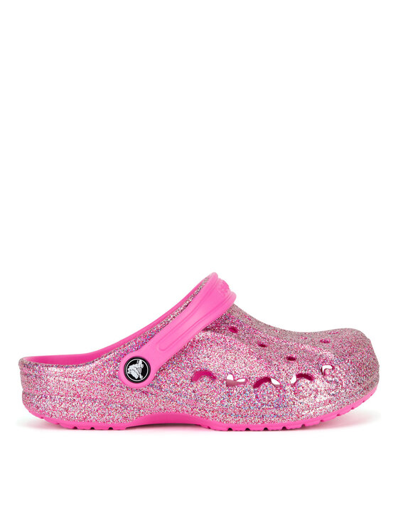 Crocs Šľapky BAYA GLITTER CLOG K 207015-7AA Ružová